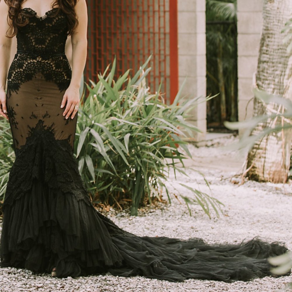 Inbal Dror VIP BLACK Wedding Dress